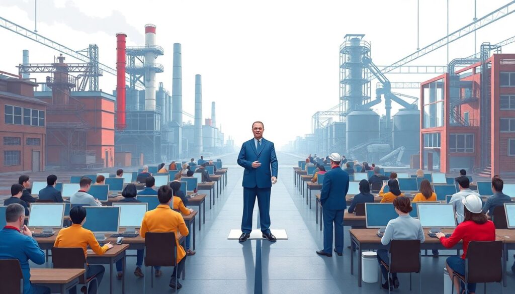 Будущее труда: как автоматизация и ИИ изменят рынок занятости в России в ближайшие 10 лет - иллюстрация